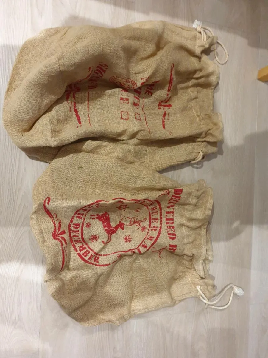 2 X Christmas Santa Sacks - Image 1