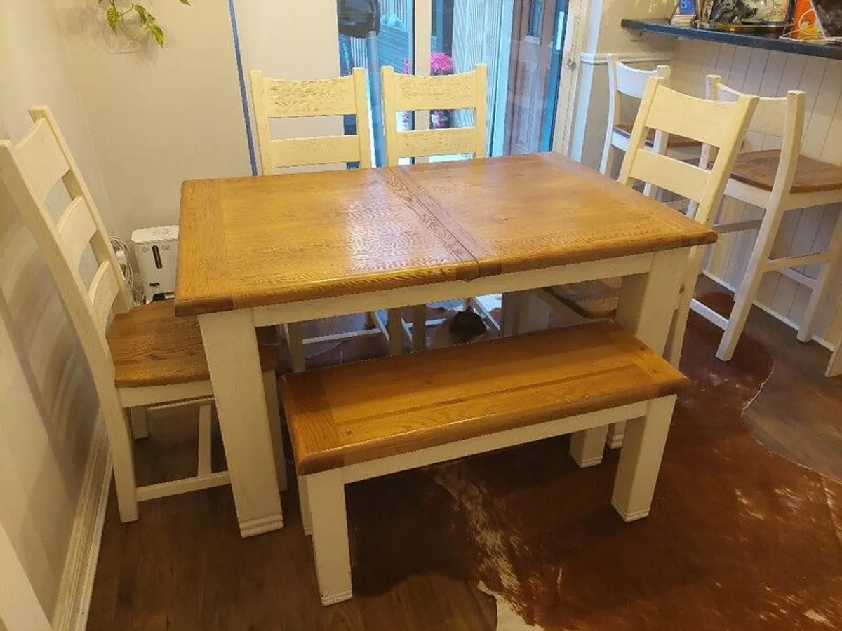 dining set solid wood - Image 1