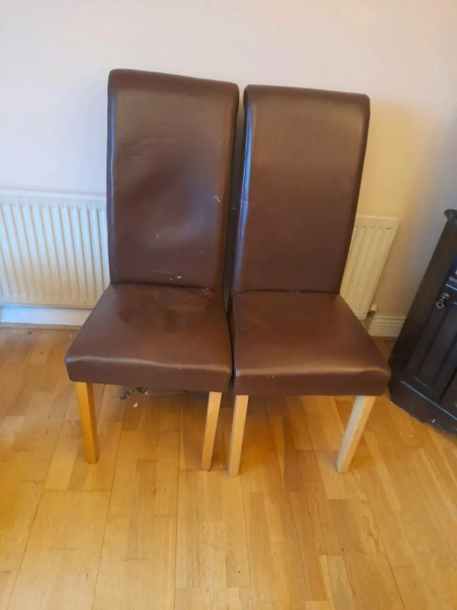 Two.high.back.chairs. - Image 1