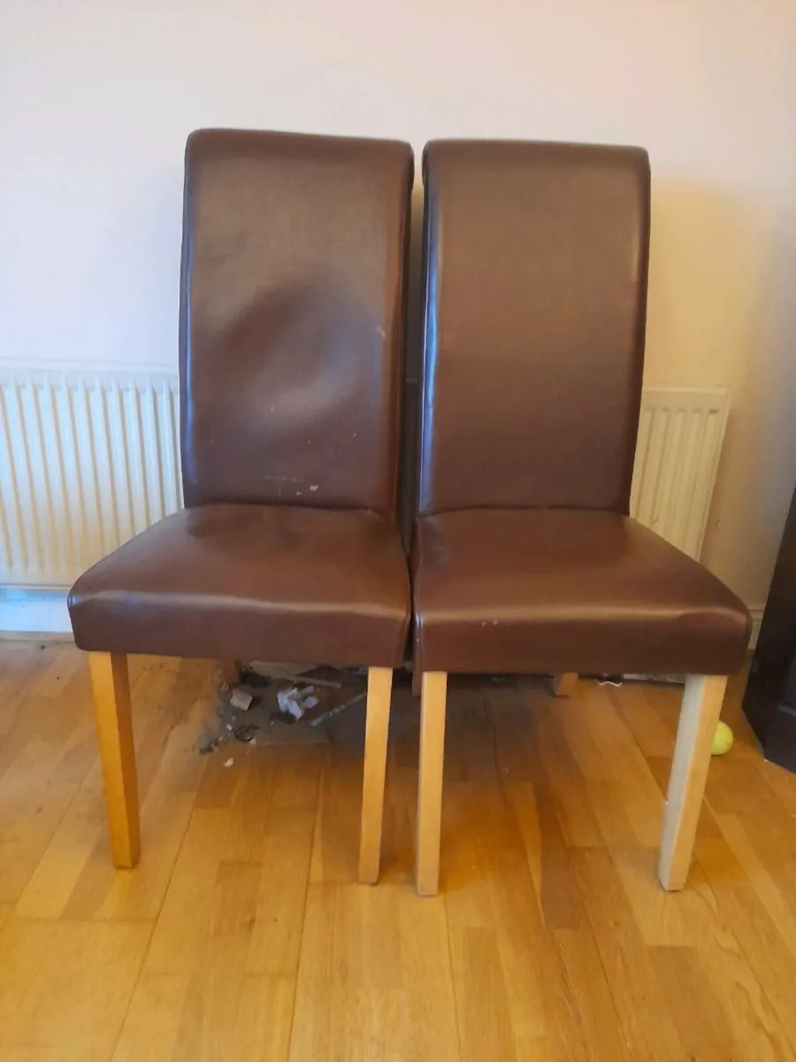 Two.high.back.chairs. - Image 2