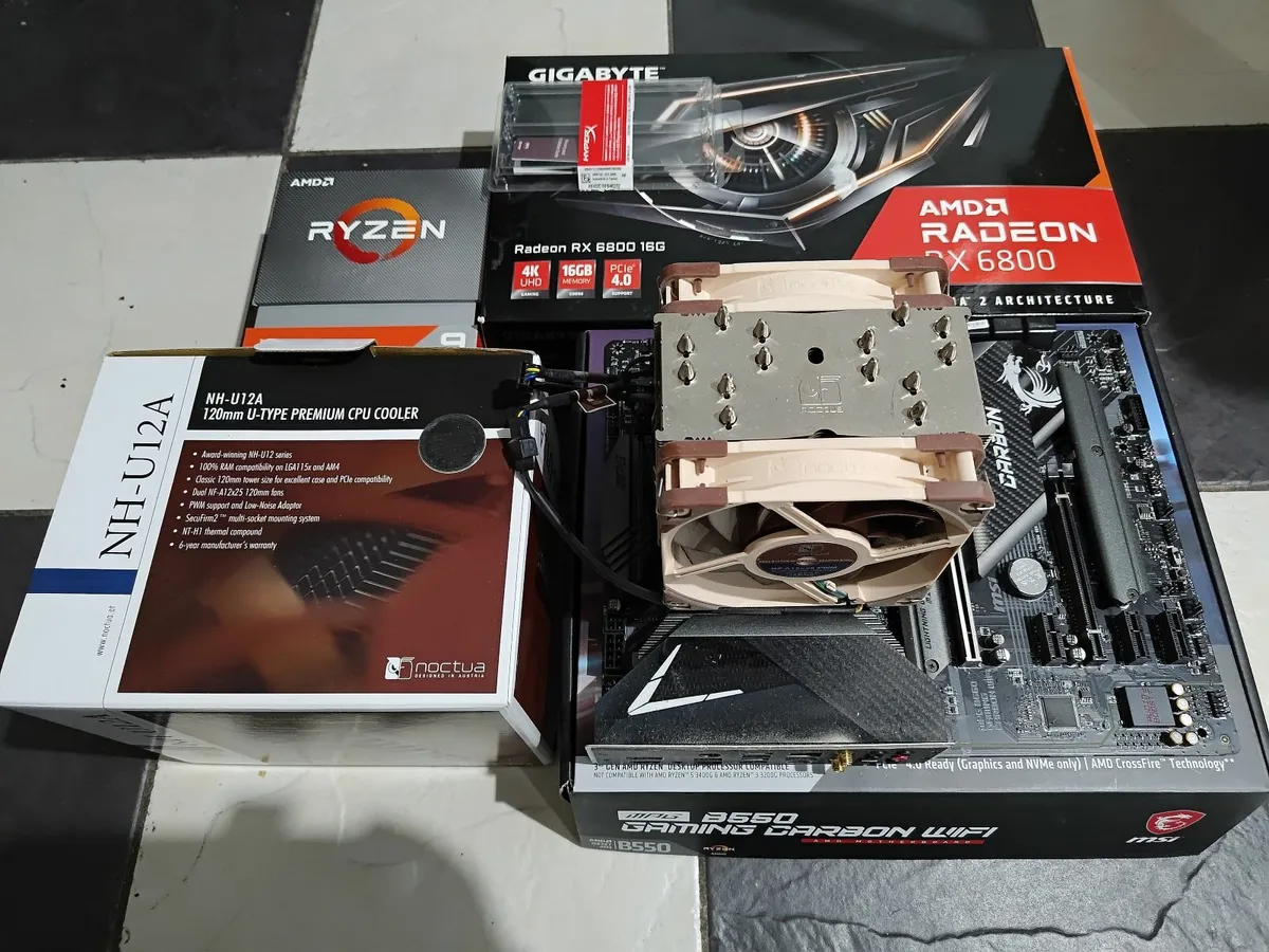 Ryzen 9 3950X,Radeon RX6800,Noctua, MSI,HyperXFury