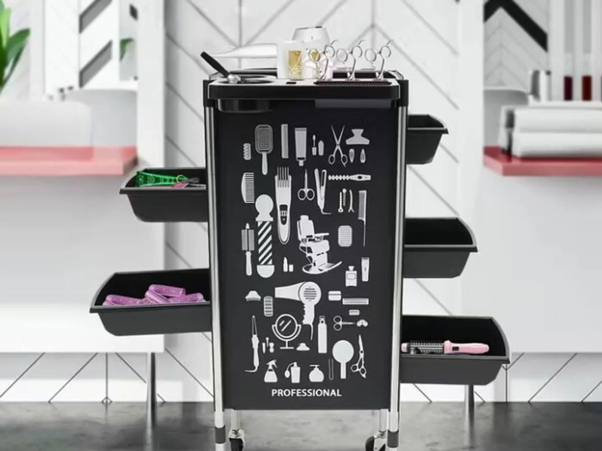Professional Hairdressing Salon Trolley – 5 Drawer - Image 1