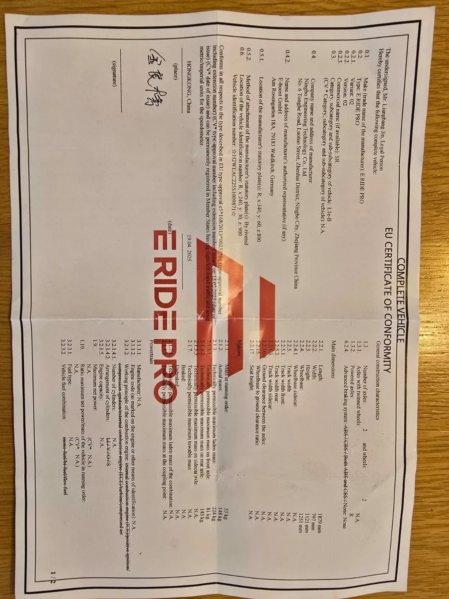 E Ride PRO SR - Image 4