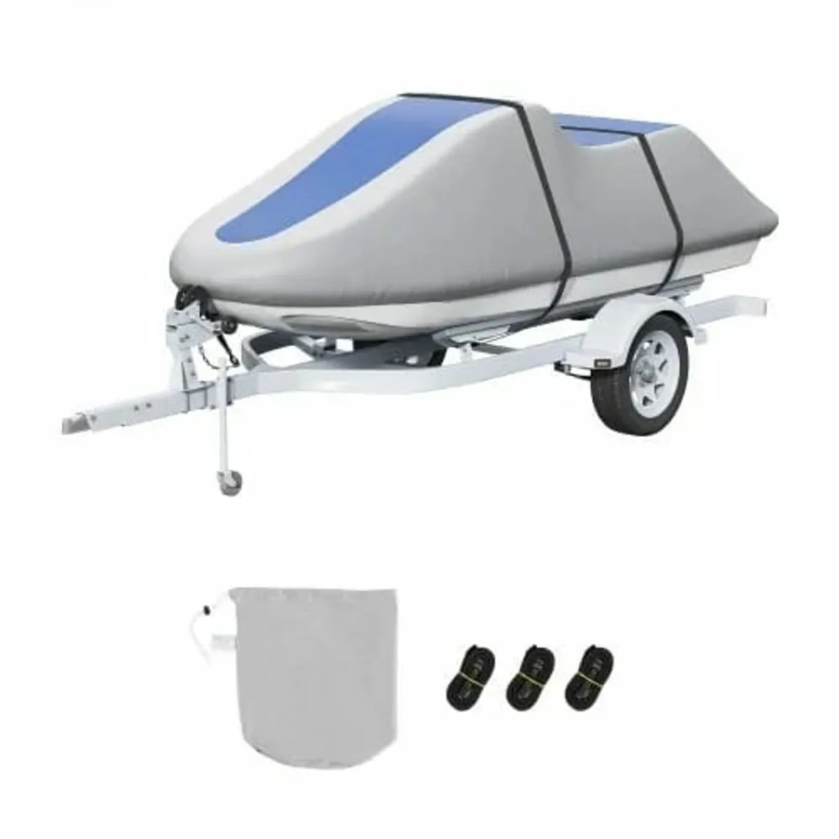 Jet Ski Cover, 3200-3420 mm Trailerable Waterproof - Image 1