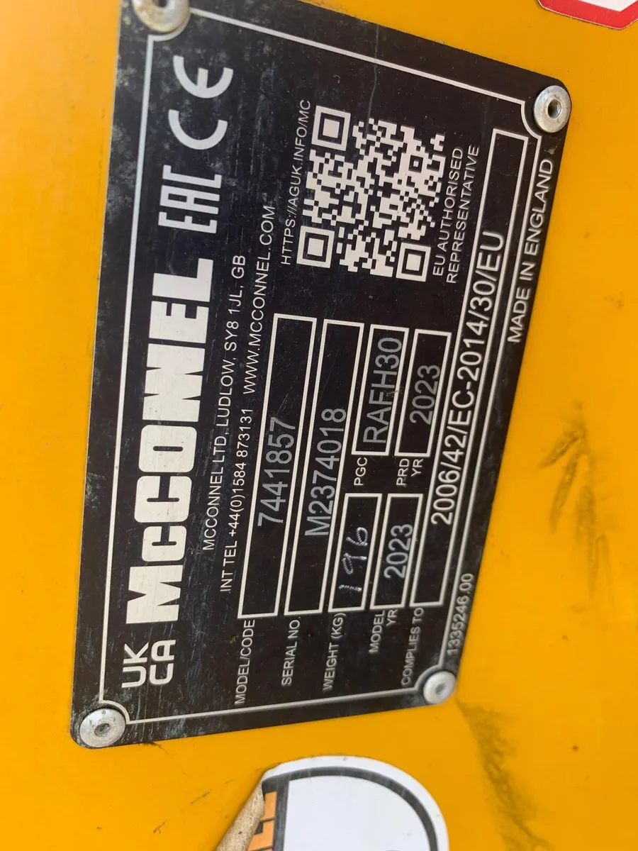 MCCONNEL 1.2M SUPERCUT (SUIT MINI DIGGER) - Image 3