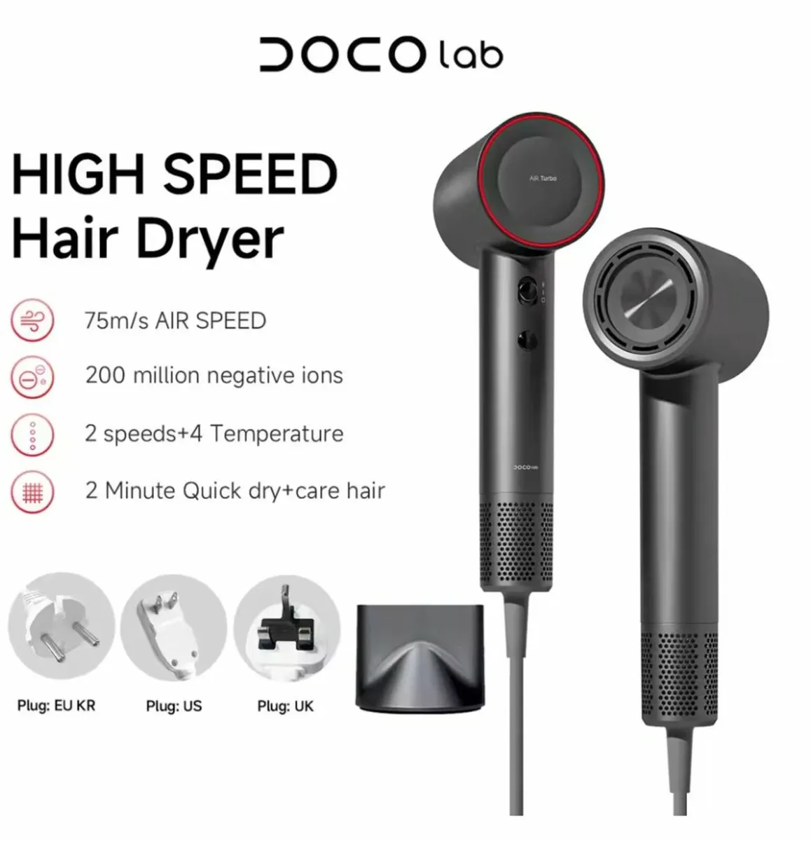 Professional Ionic Hair Dryer | Irish Stock - Image 1