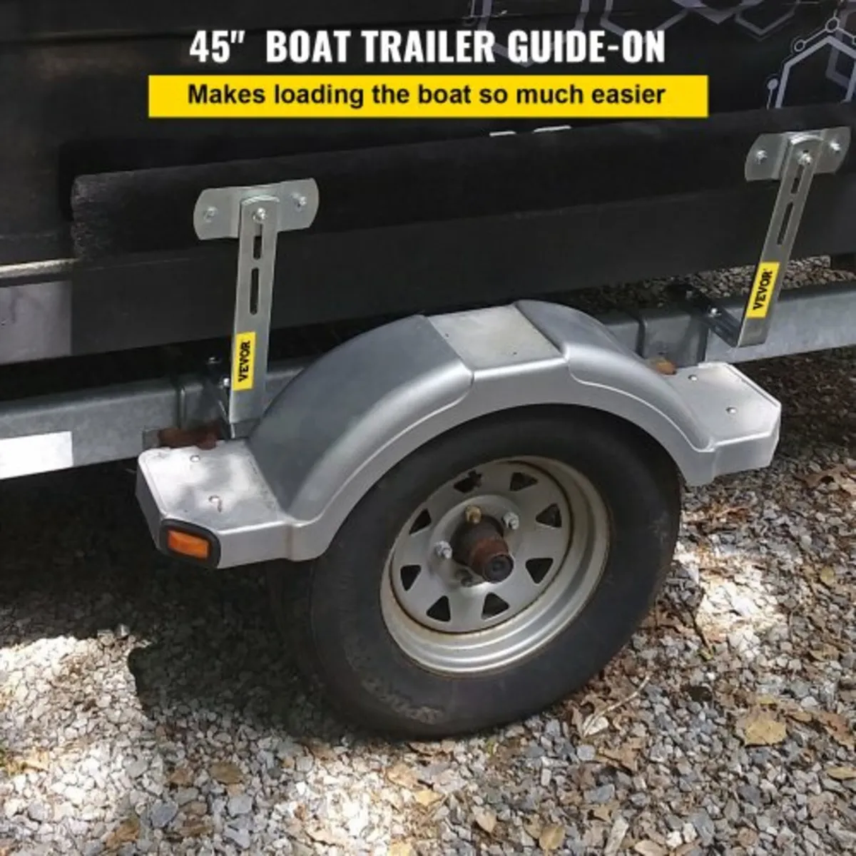 Boat Trailer Guide-ons, 48", 2 PCS Rustproof Steel - Image 2