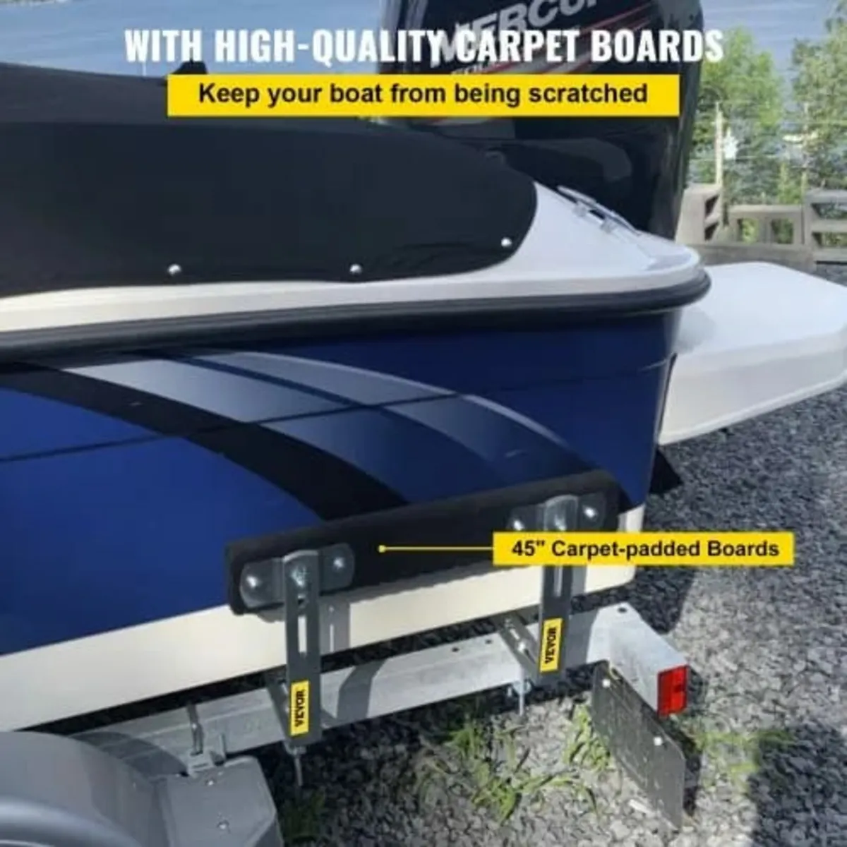 Boat Trailer Guide-ons, 48", 2 PCS Rustproof Steel - Image 3