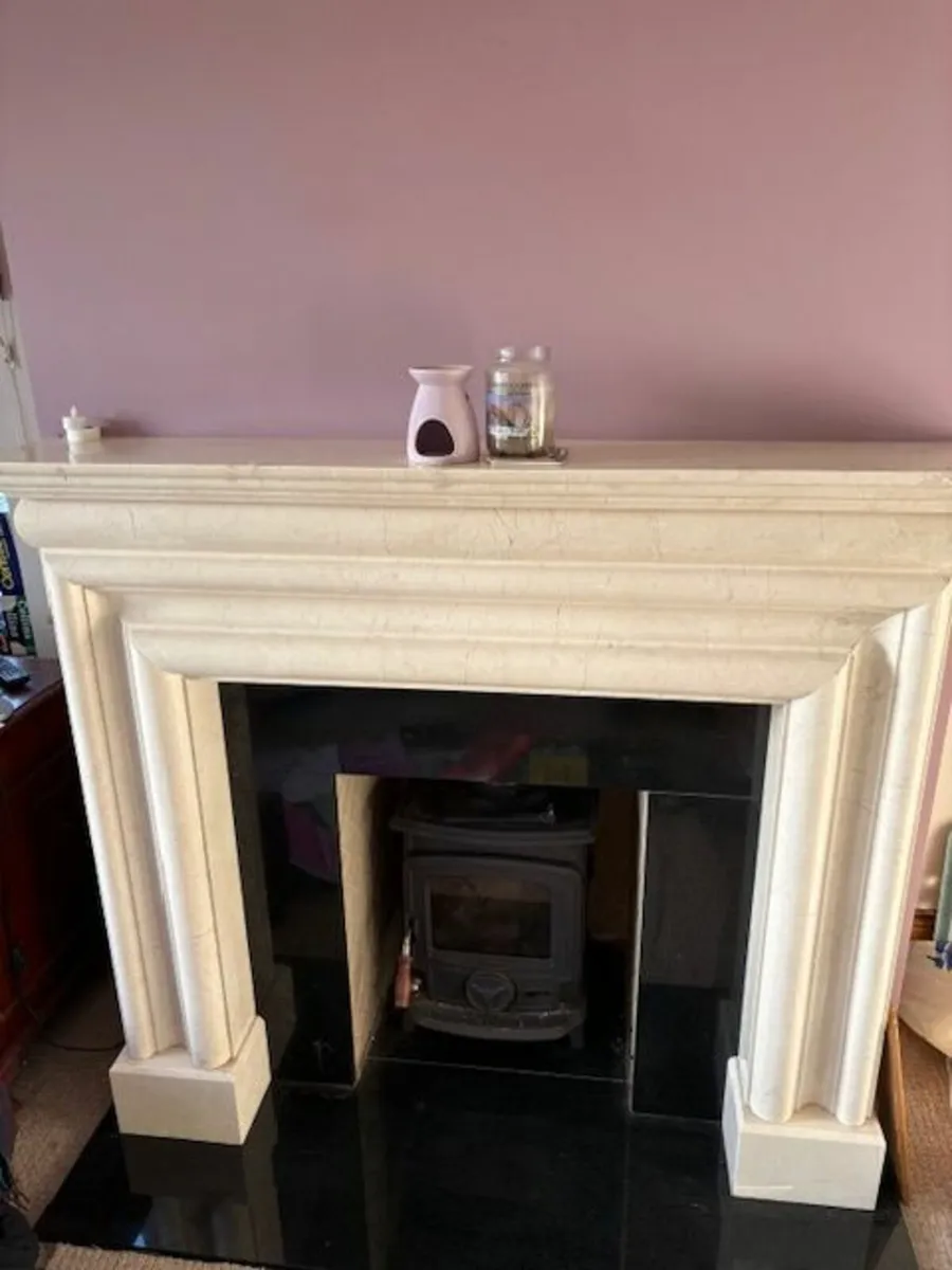 Pair of Marble Fireplaces - Image 1