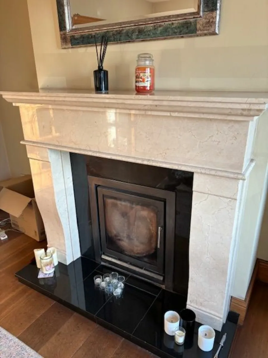 Pair of Marble Fireplaces - Image 2