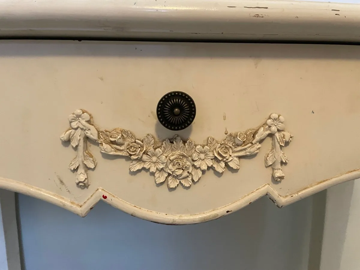 Sweet French style vanity dresser white one drawer - Image 2