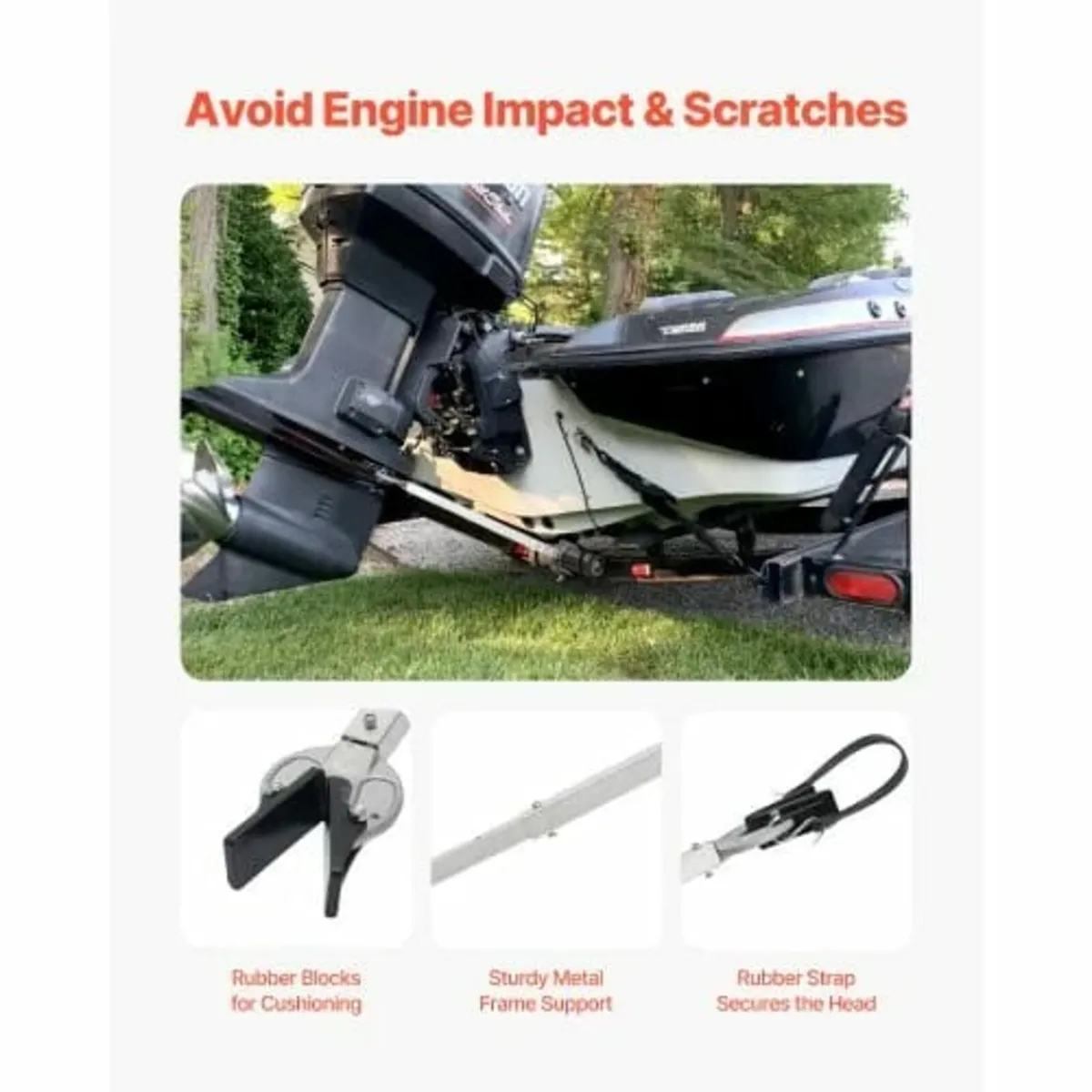 Transom Saver, 24-36 in, Adjustable Boat Transom S - Image 3