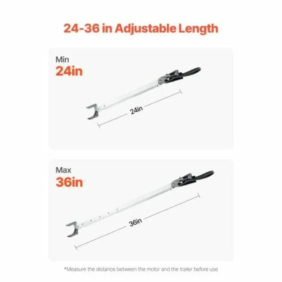 Transom Saver, 24-36 in, Adjustable Boat Transom S - Image 4