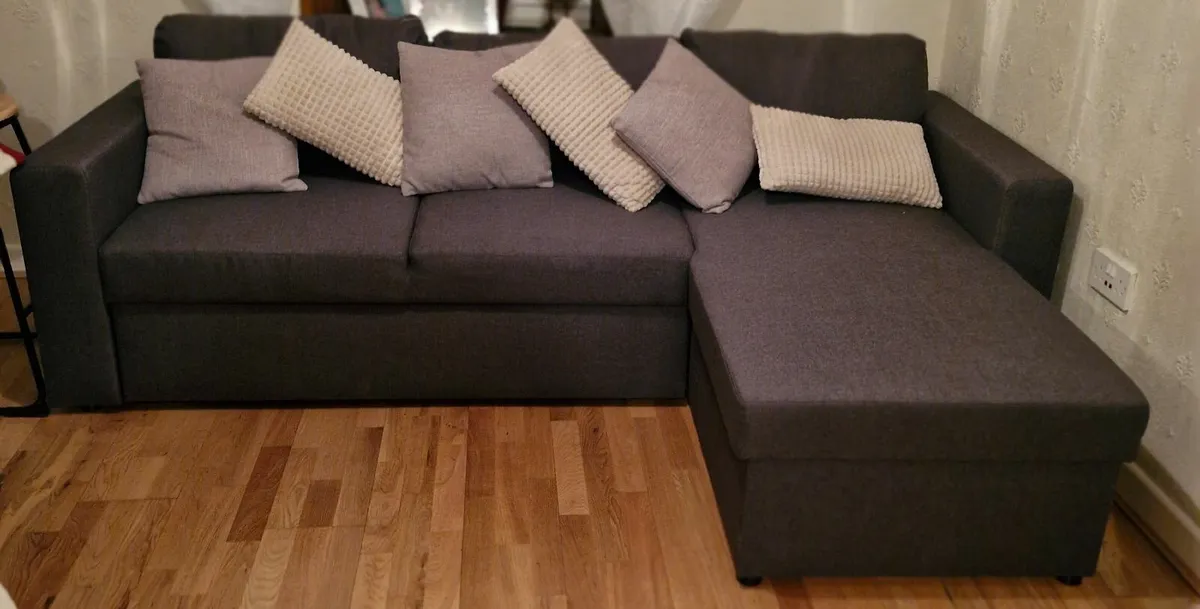 L Shaped Couch sofa bed and srorage - Image 2