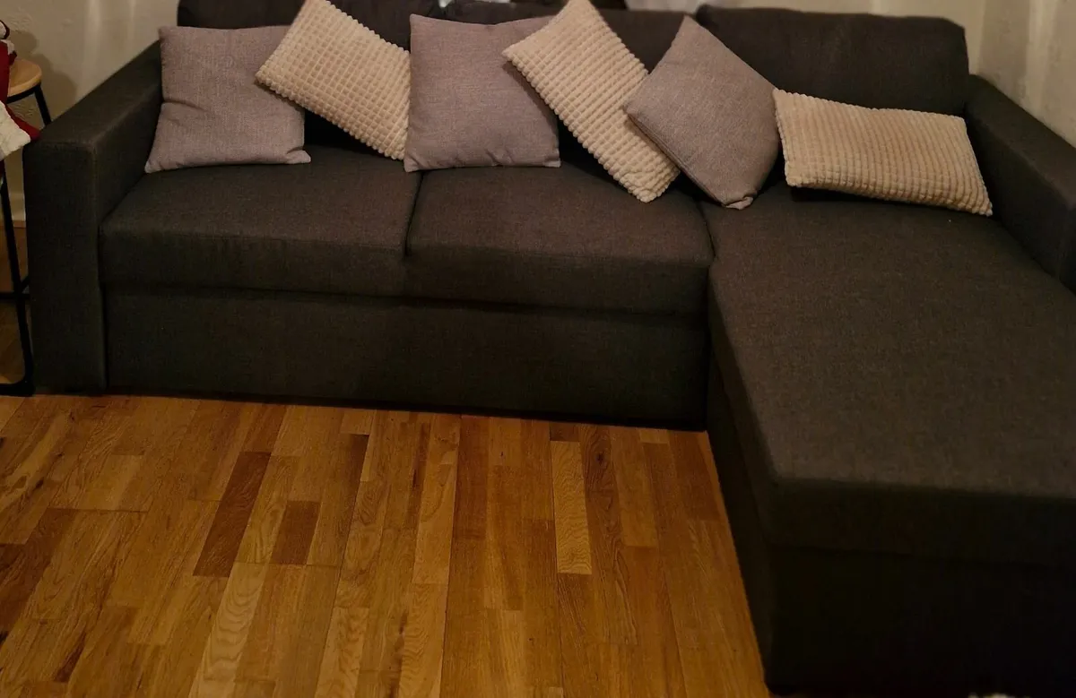 L Shaped Couch sofa bed and srorage - Image 3