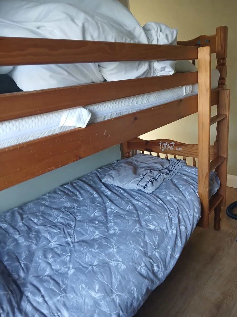 Bunk Bed  & Brand New Mattress x 2 - Image 1
