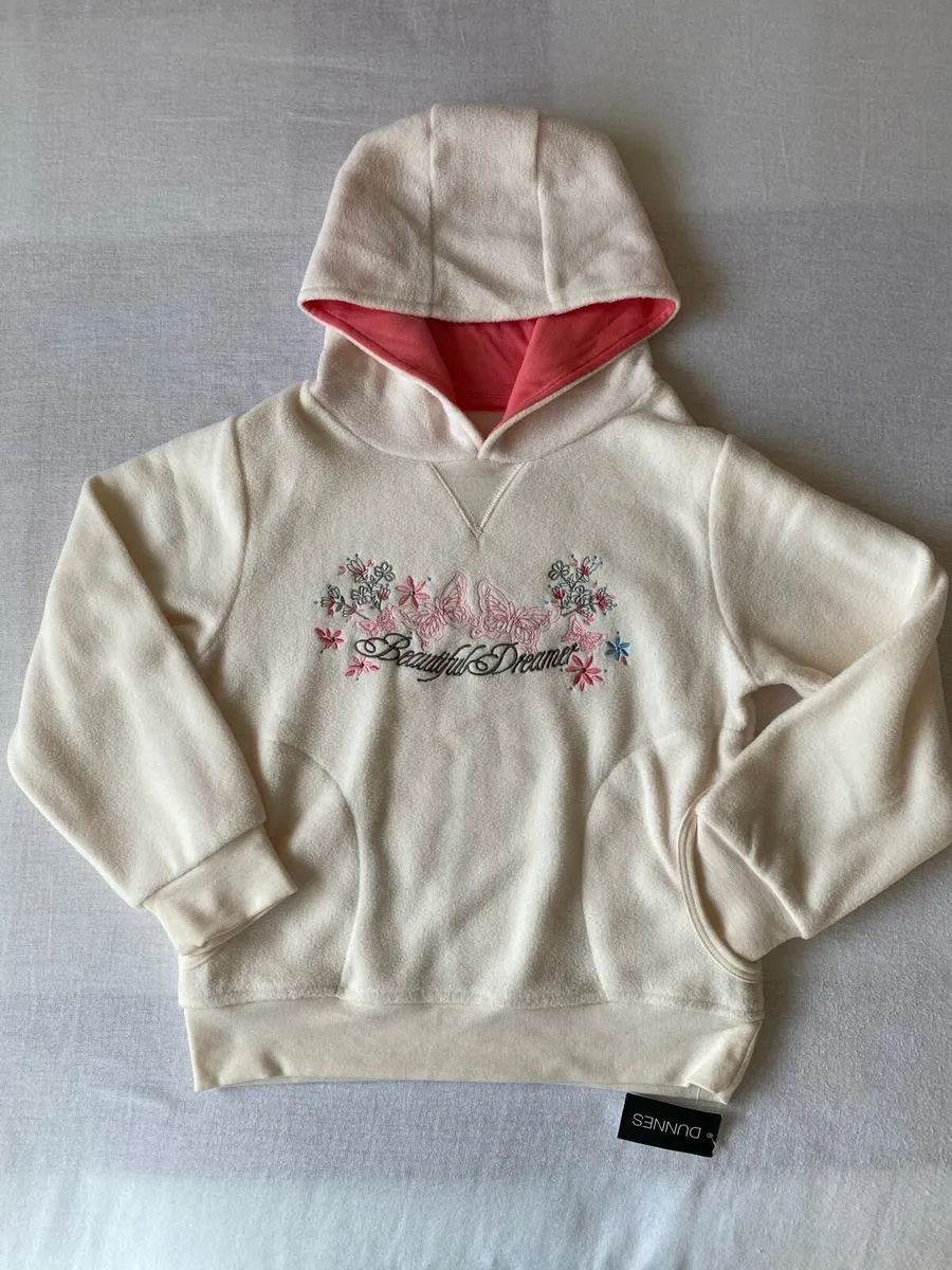 Girl’s Brand New Cream Beautiful Dreamer Hoodie - Image 1