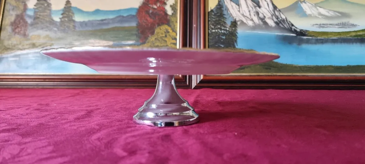 Royal Albert Moonlight Rose Footed Cake Stand - Image 4