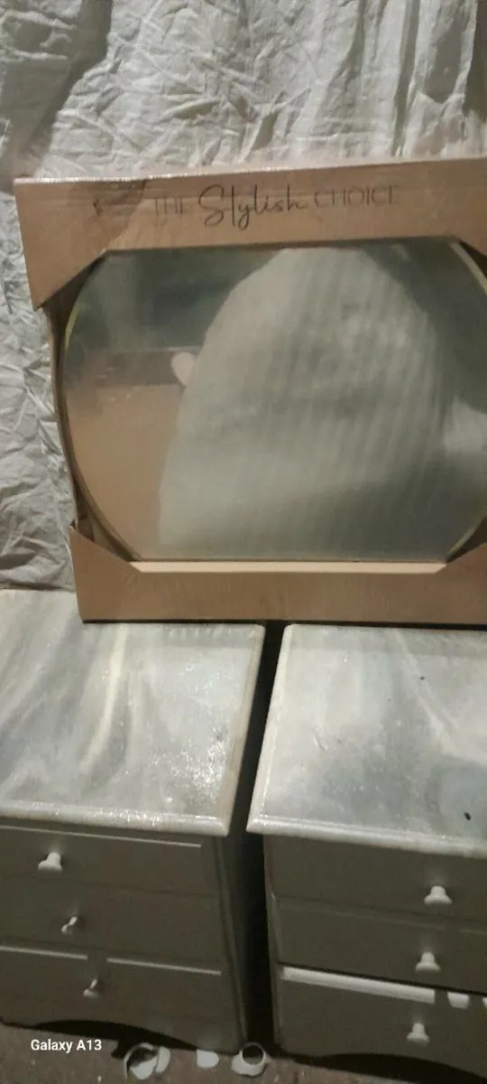 Selection of Mirrors heaters ad bedside lockers - Image 1