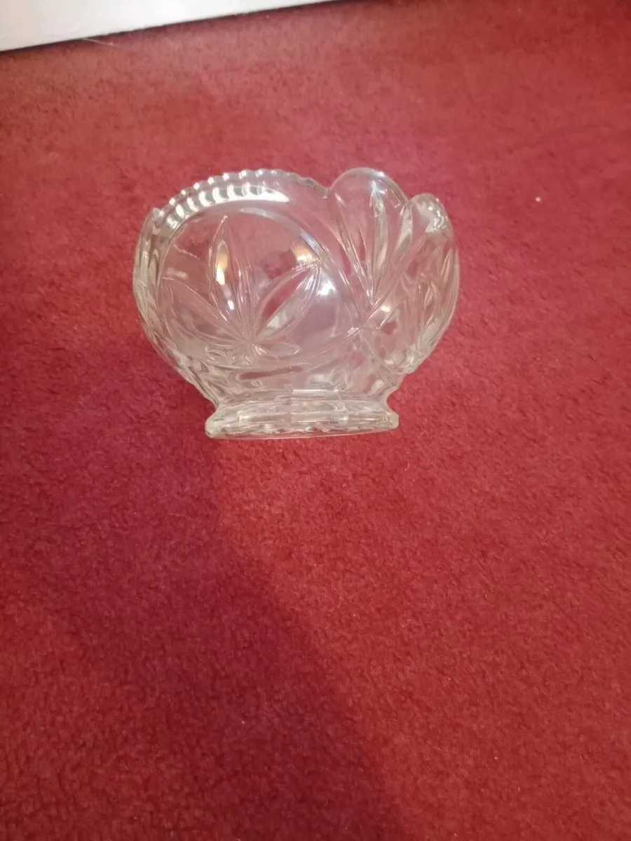 Vintage Cut glass sugar bowl - Image 1