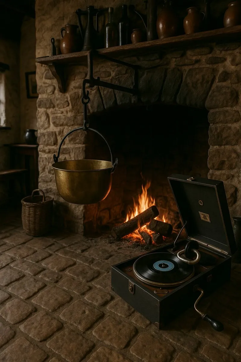 antique vintage BRASS POT CAULDRON cottage pub - Image 2