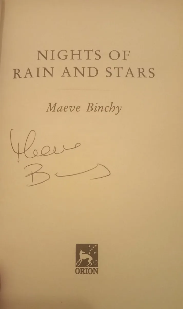 Nights of Rain and Stars by Maeve Binchy signed - Image 1