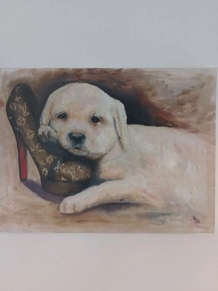 Jayne Daley original Painting, Louis Vuitton Labra - Image 1