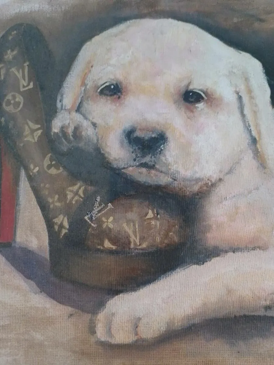 Jayne Daley original Painting, Louis Vuitton Labra - Image 2