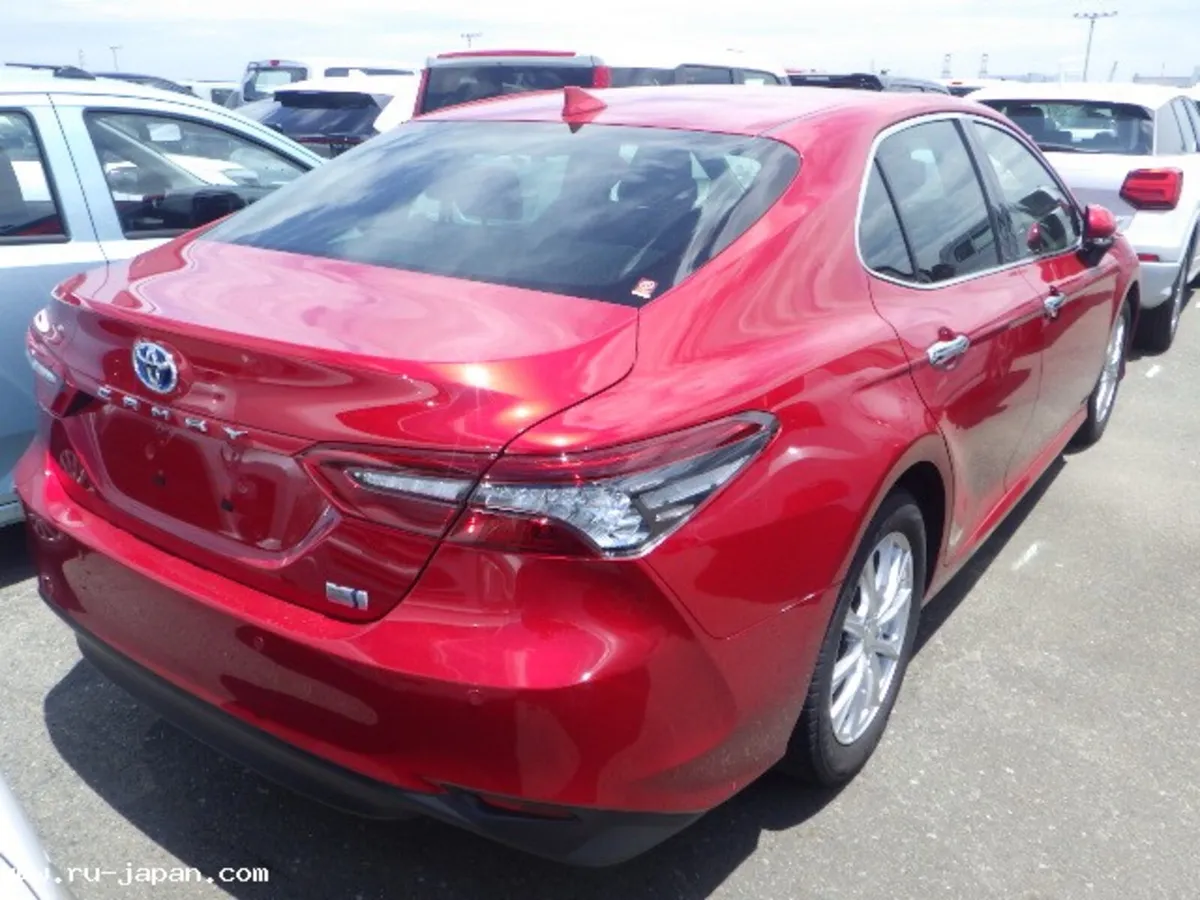 TOYOTA CAMRY HYBRID 2021 RED - Image 4