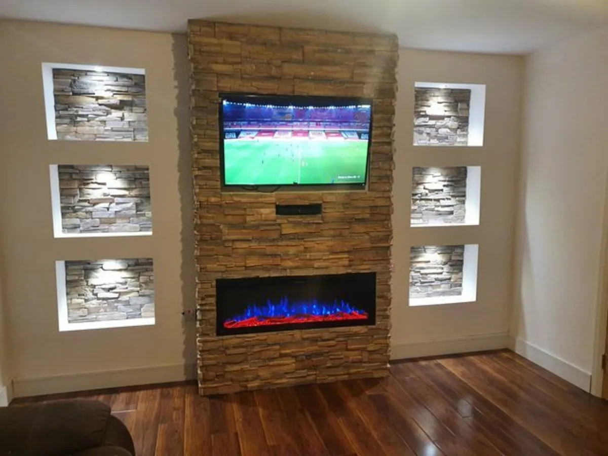 50" Electric fireplace. FREE  & fast DELIVERY - Image 3