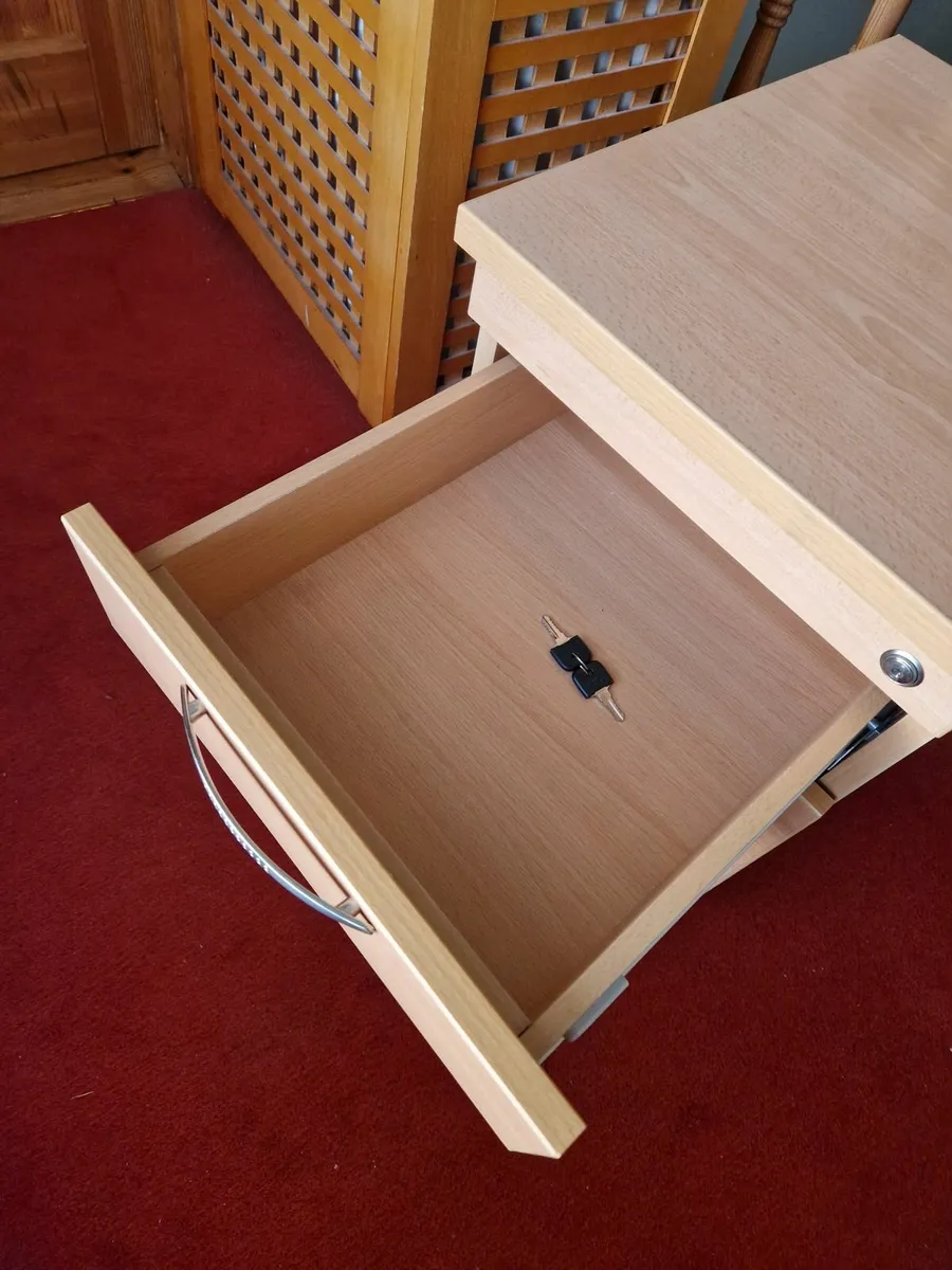 2 Drawer Under Desk Filing Cabinet - Image 2
