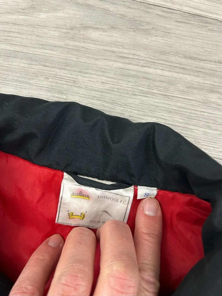 Vintage 90s Reebok Liverpool Bench Jacket Mens S/M - Image 4