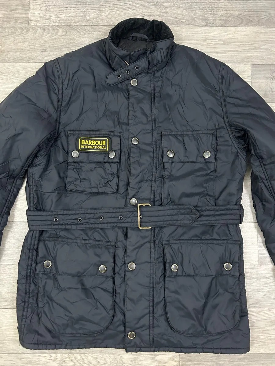 Barbour International Padded Biker Jacket Mens S - Image 2