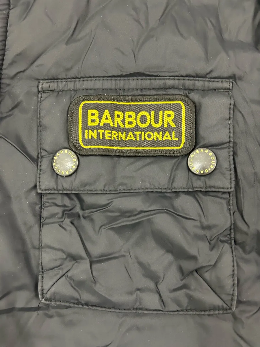 Barbour International Padded Biker Jacket Mens S - Image 3