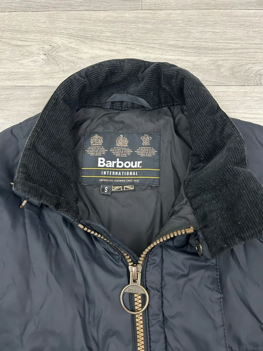 Barbour International Padded Biker Jacket Mens S - Image 4