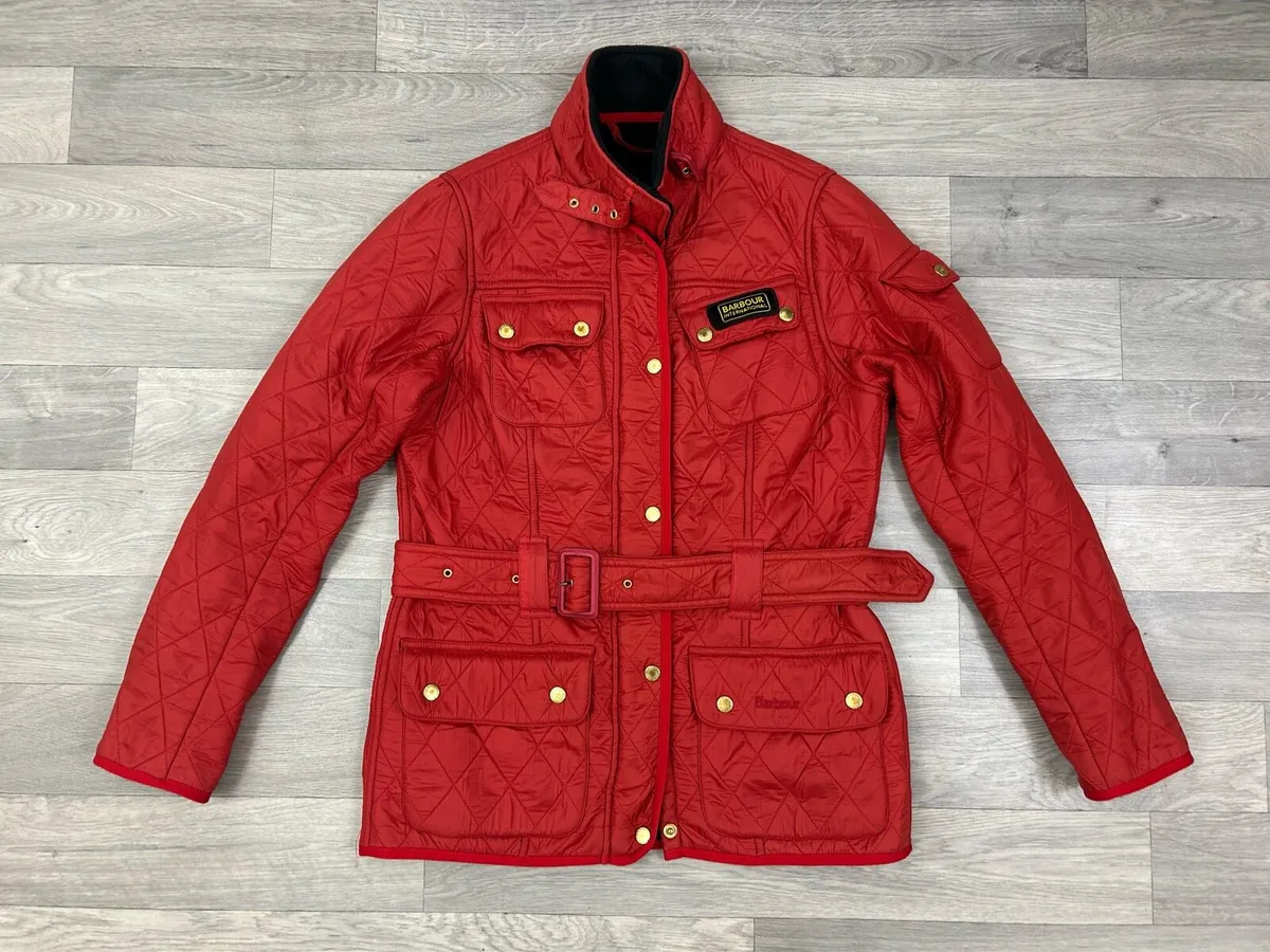 Barbour International Quilted Jacket Womens 12 - Image 1