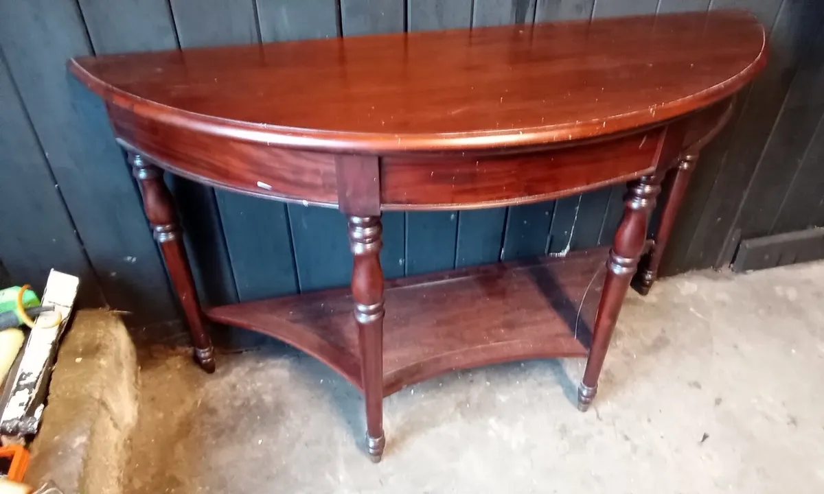 Antique Mahogany Hall Table - Image 1