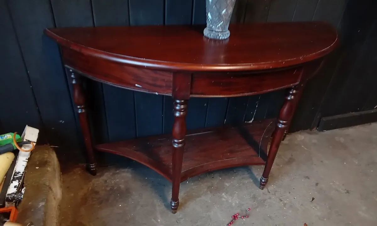 Antique Mahogany Hall Table - Image 2