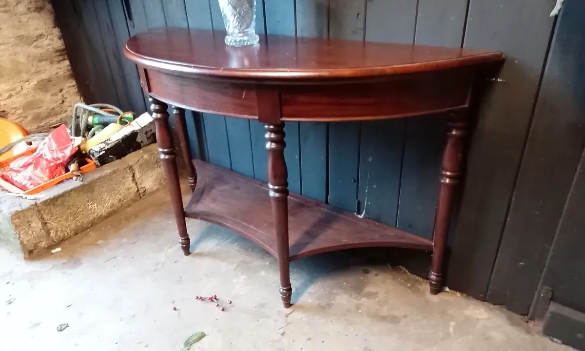 Antique Mahogany Hall Table - Image 3