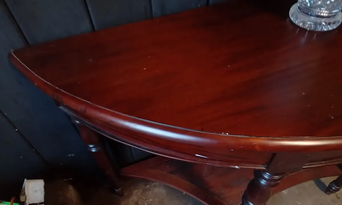 Antique Mahogany Hall Table - Image 4