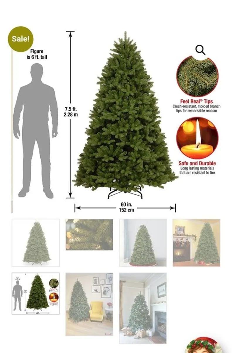 Christmas Tree 7.5ft high - Image 1