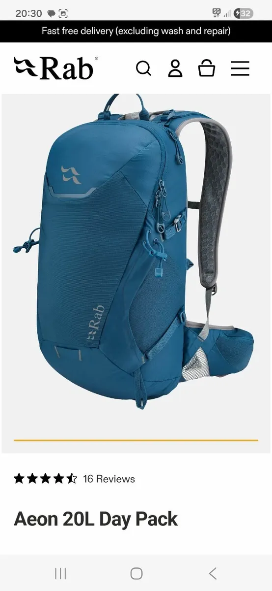 Rab Backpack AEON 20, NEW