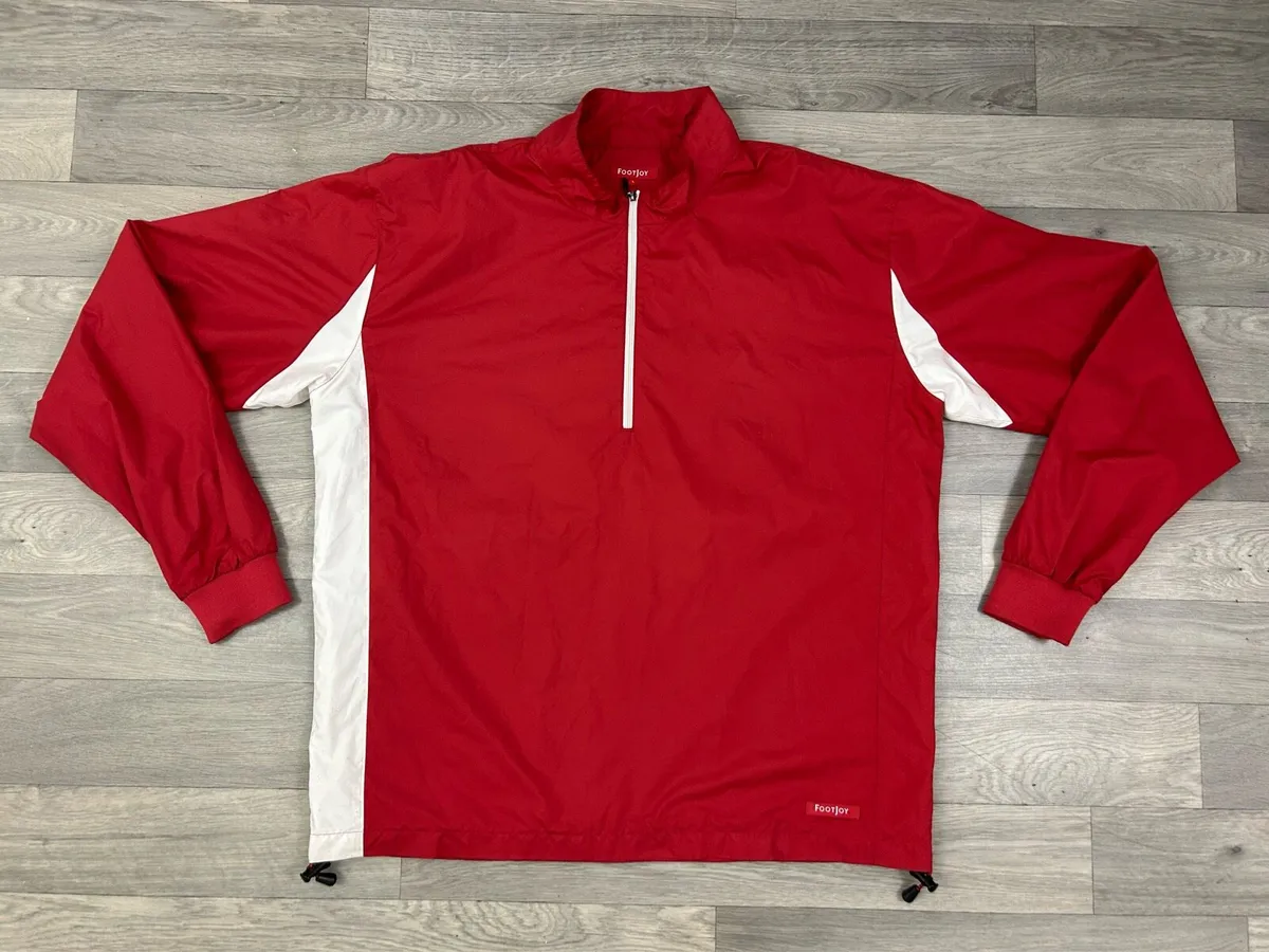 FootJoy FJ Half Zip Windbreaker Golf Jacket Mens L - Image 1