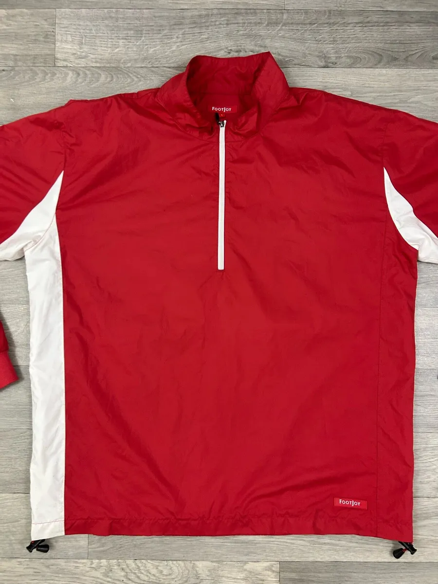 FootJoy FJ Half Zip Windbreaker Golf Jacket Mens L - Image 2