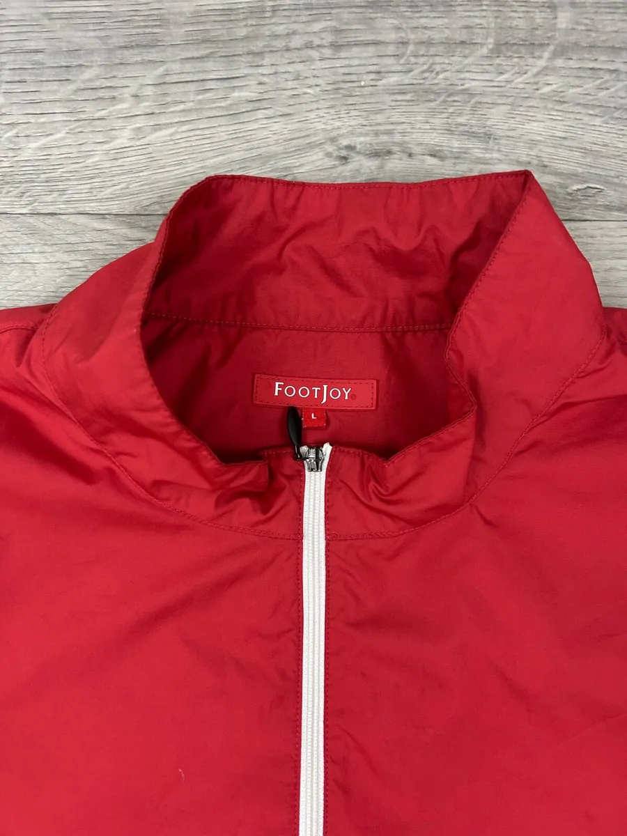 FootJoy FJ Half Zip Windbreaker Golf Jacket Mens L - Image 4