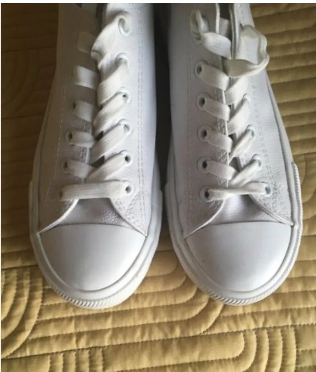 Penneys Converse-style Trainers Size 6 White - Image 3