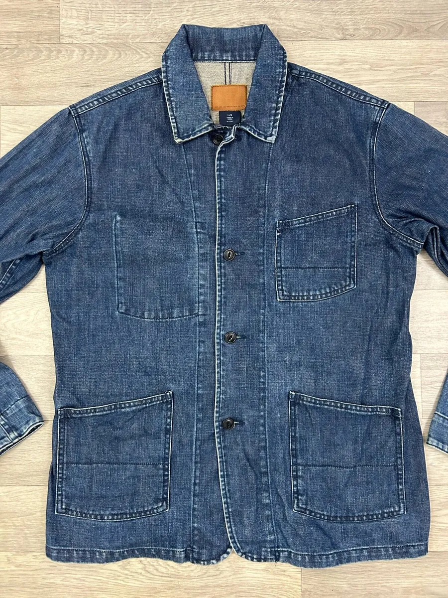 Vintage Gap Chore Denim Jacket Mens Large - Image 2