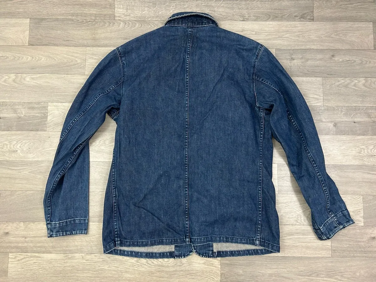 Vintage Gap Chore Denim Jacket Mens Large - Image 4