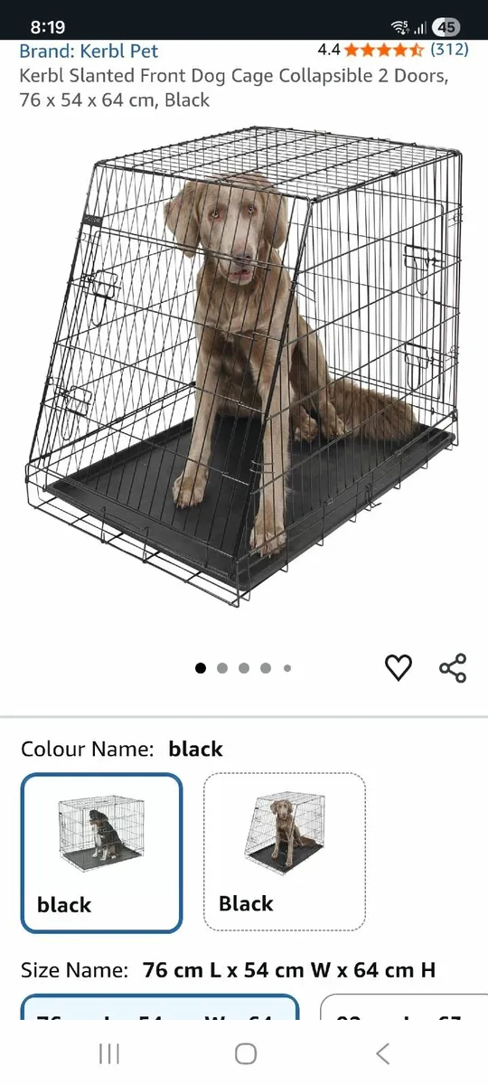 Dog car crate - Image 1