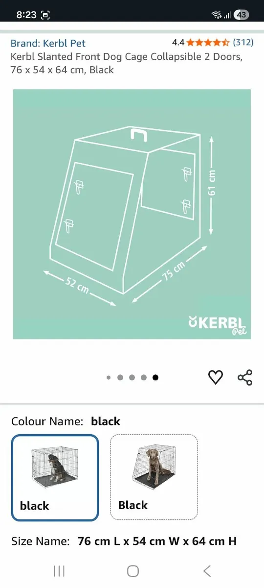 Dog car crate - Image 4